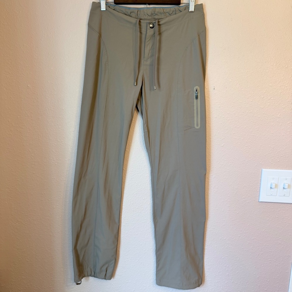 Columbia Omni-Shield Hiking Pants Tan Khaki Straight Leg Womens 10/42 RN69724